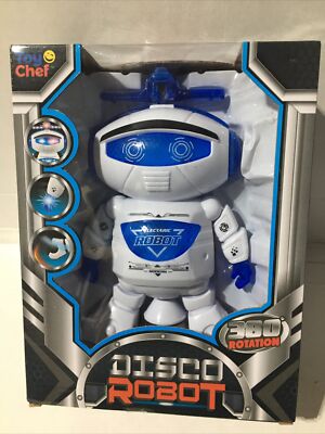 BRAND NEW 360 ROTATION FLASHING LIGHTS DANCING DISCO ROBOT WITH DYNAMIC MUSIC 3+