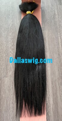 SALE Fifth Avenue 100% Human Yaky Perm Bulk Braiding Hair 18'' ONE Per Bag