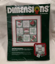 Dimensions ~ Kit #8611 ~ Christmas Patchwork ~ Net Darning Lace ~ NIP