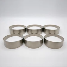 TitanFlowRacing Titanium 3" Pie Cuts Tight Radius 6 Pack (90° Total)  1D CLR