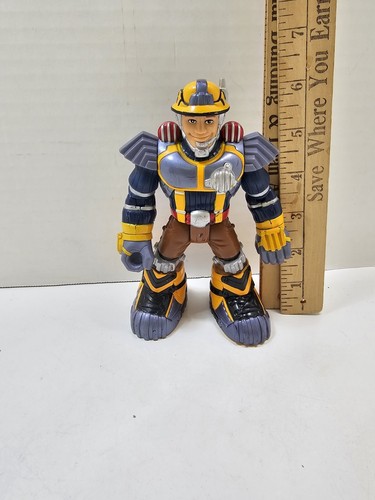 2004 Mattel Fisher-Price Rescue Heroes Jack Hammer Action Figure - Picture 4 of 4