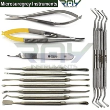 Dental Microsurgery Instrument Lucas Bone Curettes Scissor Surgical Elevators