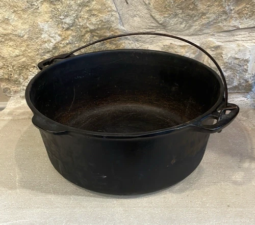 Antique Wagner Ware Sidney Ohio Cast Iron 10" Dutch Oven Pot 1268 H No Lid