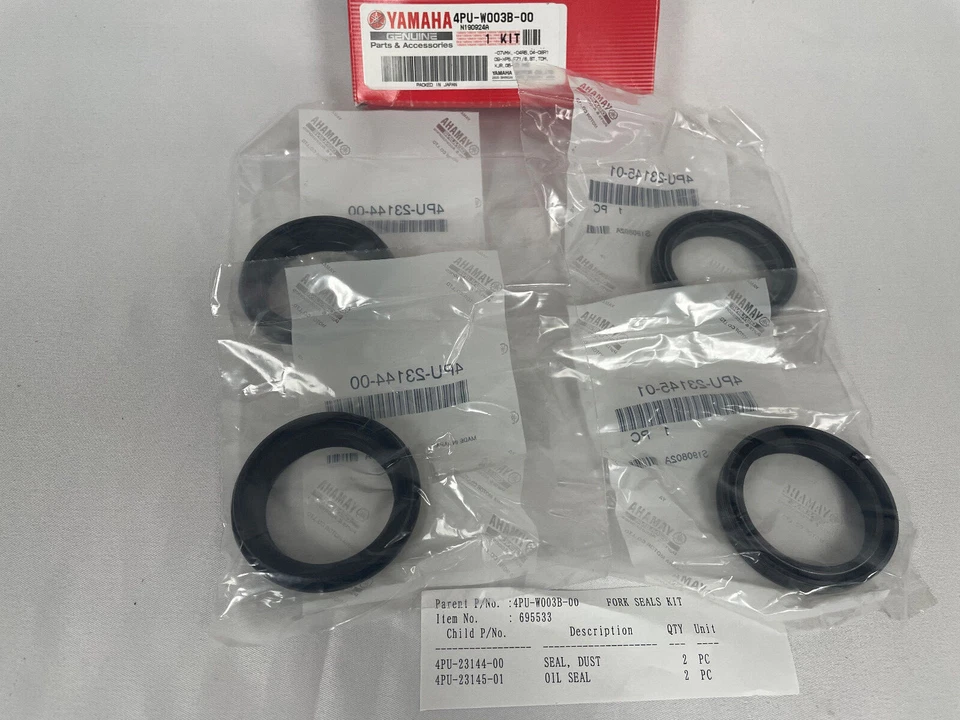 Kit de sellado de horquilla de fábrica OEM Yamaha para 2014-2019, 2024 FJR1300 4PU-W003B-00-00 Foto 3 de 4