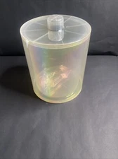 Ice Bucket With Tong-Iridescent (Rainbow)