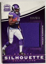 2017 Panini Preferred Jumbo Silhouette Jersey Pink 4/250 Dalvin Cook Rookie