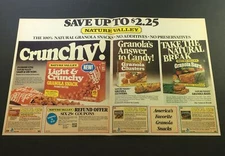 VTG 1982 Nature Valley Light & Crunchy Granola Snack Peanut Butter Print Coupon