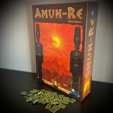 AMUN RE BOARD GAME+FARMER UPGRADES! 1st Ed English Reiner Knizia