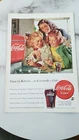 Vintage 1948 Coca Cola Advertising Cardboard  7" x 10"