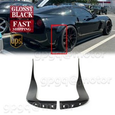 For Chevy Corvette C6 Z06 Zr1 2005-2013 Gloss Black Rear Splash Guards Mud Flaps For Chevy Corvette C6 Z06 Zr1 2005-2013 Gloss Black Rear Splash Guards Mud Flaps