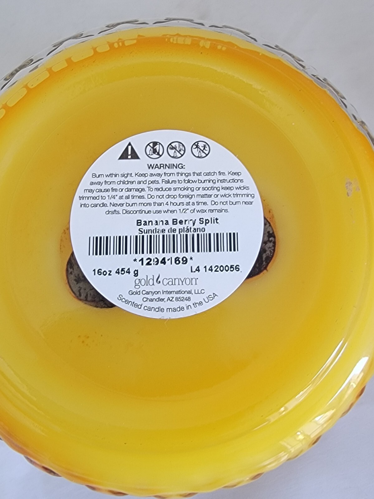 Gold Canyon Rare Discontinued Never Burned16oz Banana Berry Split eBay