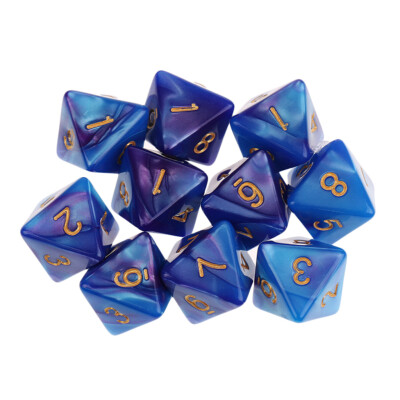 6pcs fête pour le jeu donjons et dragons polyhedral D30 acrylique multi
