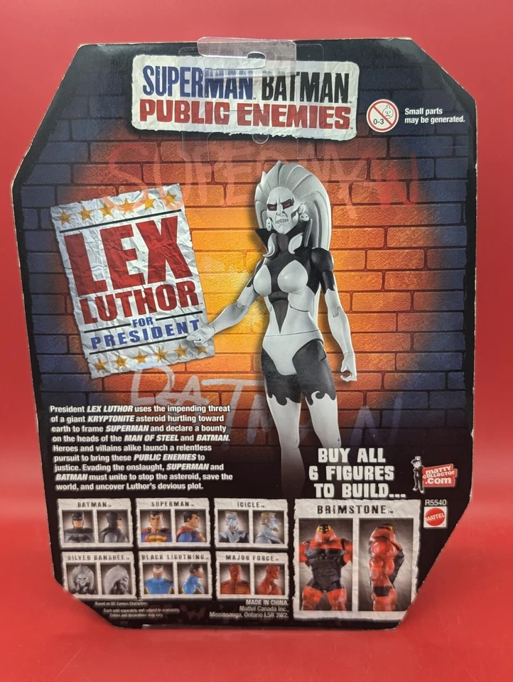 Superman Batman Enemigos Públicos PLATA BANSHEE Nuevo 2009 Azufre BAF Serie A2 Foto 4 de 4