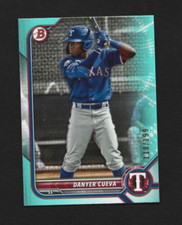 2022 Bowman Draft Danyer Cueva BD-148 Aqua Parallel 118/199 Texas Rangers