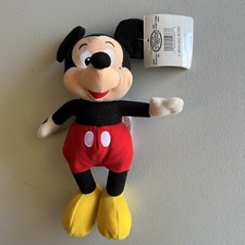 Disney Store Mini Bean Bag Plush Toy Mickey Mouse 8" New