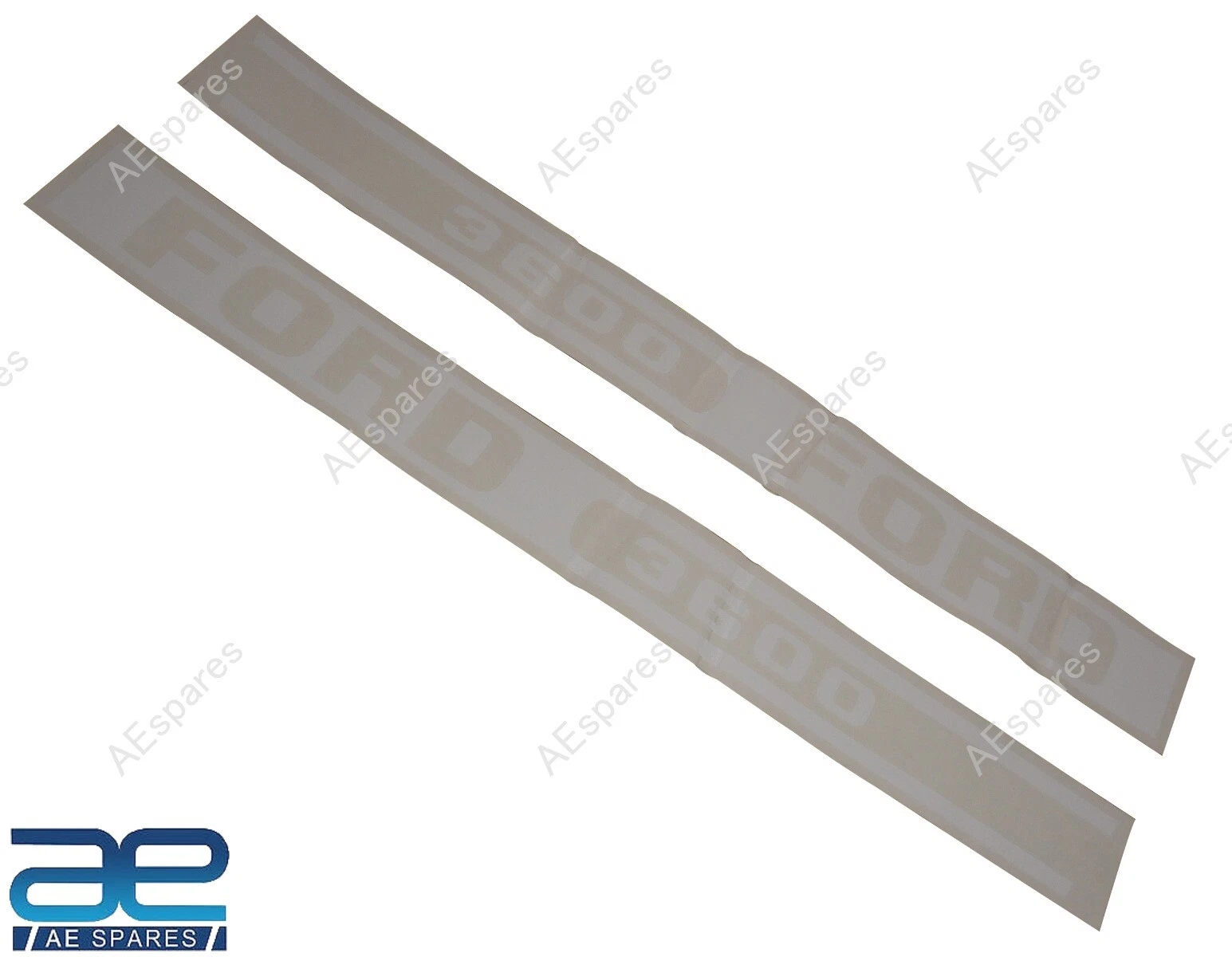 White Hood Decal Emblem Sticker Set for Ford 3600 Tractor
