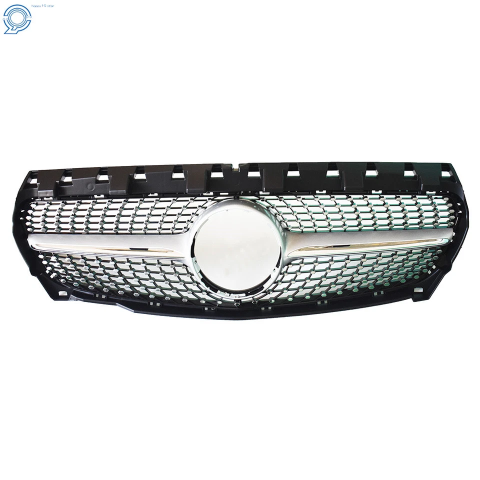 For Mercedes Benz R117 W117 Cla250 2013-2016 Grille Front Bumper Chrome Grill Foto 3 de 4