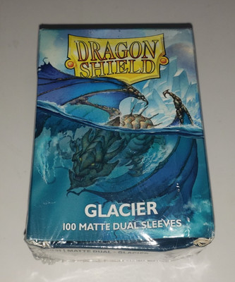 Dragon Shield 100 Matte Dual Sleeves GLACIER New Sealed DAMAGED BOX AT-15031