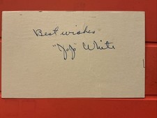 Jo Jo White🔥🔥MLB: 1932 Detroit Tigers 🔥🔥Autograph Postcard ⚾️⚾️