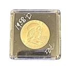 1958-D 50C Franklin Silver Half Dollar-AU IN CAPSULE