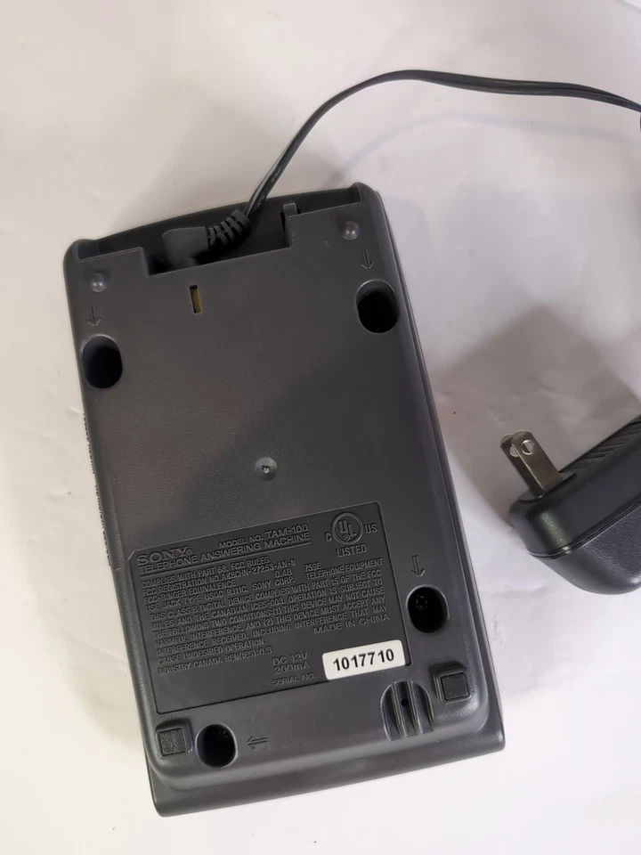 Contestador automático de teléfono digital Sony TAM-100 3 cajas de voz Foto 3 de 4