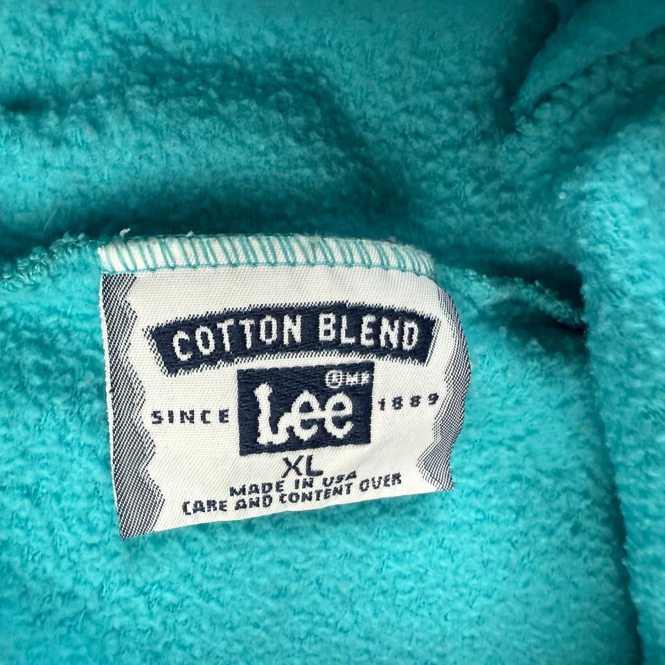 DE COLECCIÓN LEE Pantalones Cortos Sudadera Azul Extra Grande Hecho en EE. UU. Mezcla de Algodón Cintura Elástica Foto 4 de 4