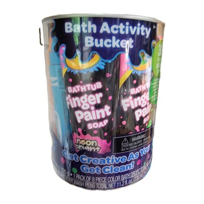 Crayola Bath Activity Bucket Neon Finger Paint Soap Value Pack 39 Piece Set 