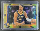 2025-26 Topps Chrome Tyrese Haliburton Yellow Basketball Refractor #/275 Pacers