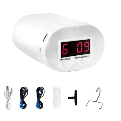 Electronic Watering Timer Device with Display Panel for Potted Plant Irrigation