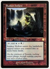 Sunken Hollow (Retro Frame) -#204- Commander: The Brothers' War-Regular-LP