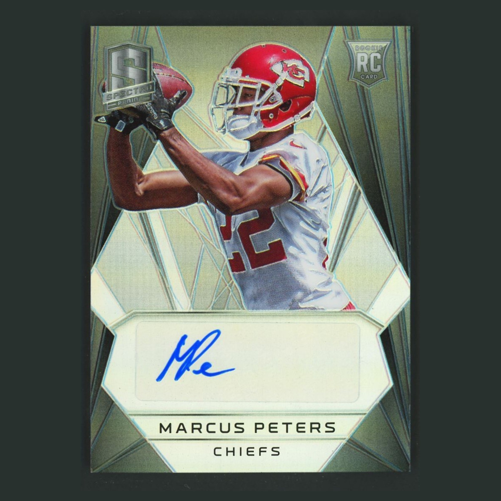 Marcus Peters Panini Spectra #211 Autograph