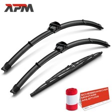 3x Scheibenwischer Wischerblatt Vorne Hinten Länge 600/475/325 für Audi A3 8P1