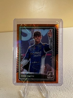 2025 Panini Donruss NASCAR Zane Smith #1 Optic Orange Velocity Prizm