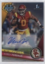 2023 Bowman U Chrome Chrome Prospect Auto Korey Foreman #190 Auto 0y2q