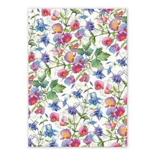 Michel Design Works Large Kitchen Tea Towel Sweet Pea, 20x28" - NEW 
