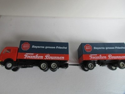 Herpa 1:87 Mercedes Flatbed Truck Franken Brunnen!!!