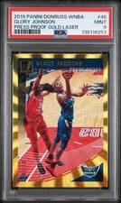2019-20 Donruss WNBA GOLD FOIL SSP GLORY JOHNSON /10! Wings PSA 9 Mint - Pop 1