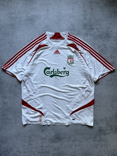 LIVERPOOL 2007 2008 AWAY SOCCER JERSEY FOOTBALL SHIRT ADIDAS VINTAGE MENS Sz XL