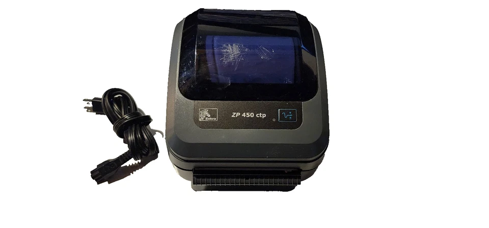 Zebra ZP450 CTP Thermo Etikettendrucker USB getestet ZP450-0502-0004A/W Netzkabel