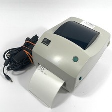 Zebra TLP 2844 Thermal Printer USB 2844-10300-0001 w/AC and USB missing chin