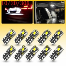 102030x Led Interior License Light Plate Dome Bulb Super White T10 194 168 W5w 102030x Led Interior License Light Plate Dome Bulb Super White T10 194 168 W5w