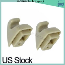 New Pack Of 2 For Chevy Silverado 15882854 Gray Sun Visor Retainer Support Clip New Pack Of 2 For Chevy Silverado 15882854 Gray Sun Visor Retainer Support Clip
