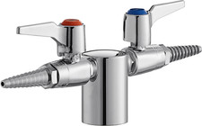 Chicago Faucets 981-WS909CAGCP Deck Mount Laboratory Turret w two valves at 180