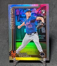 Blade Tidwell Rainbow Foil Rookie RC 2025 Topps Update Series Card #US22 Mets