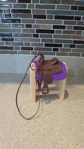 Breyer Horse Classic Western Saddle/Bridle/Purple Pad-NO STAND