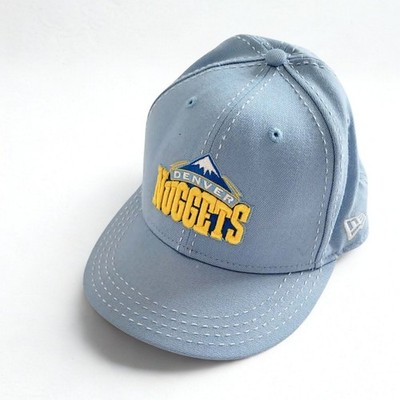 NEW ERA 59FIFTY Denver Nuggets NBA Cap Size 7 3/8 59cm 100% Wool NWOT Hat Blue