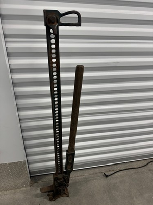 #ad Vintage Handyman High Lift Jack 36 Bloomfield IND 48.5” Tall $199.99