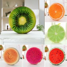 3D Imprimé Coussin de Siège Rond Chaise Drôle Fruits Jardin Salle à Manger Plein