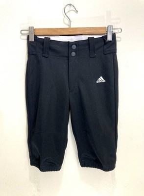 Adidas Girls Softball Pants Size XS Black