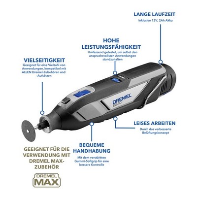 Dremel 8240-5 F0138240JA Akku-Multifunktionswerkzeug  inkl. Akku, inkl. Ladeg...